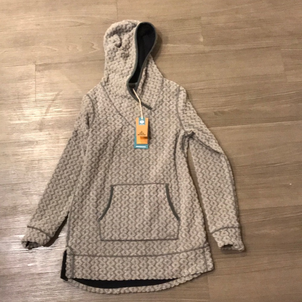 A high end hoodie with tags